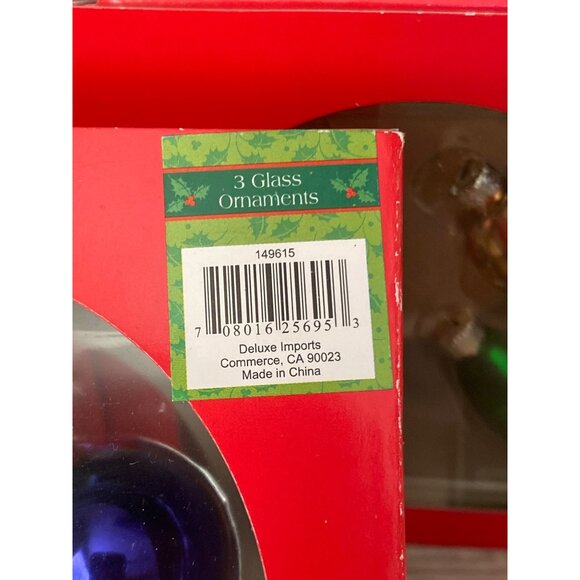 Vtg 1990s Deluxe Imports Blown Glass Ornament Lot Nutcracker Santa Angel 3 Boxes - Picture 5 of 9